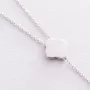 Колье Клевер в белом золоте кол01902 Оникс 45