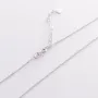 Колье Клевер в белом золоте кол01902 Оникс 45