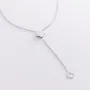 Колье Клевер в белом золоте кол01902 Оникс 45