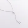 Колье Клевер в белом золоте кол01902 Оникс 45