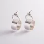 Серебряные серьги - пусеты Магнетизм 122689 Оникс