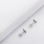 Золоті сережки з фіанітами.