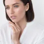 Золоті сережки з фіанітами.