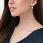 Серебряные серьги - пусеты Ключики 123024 Оникс