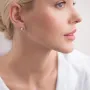 Золоті сережки-пусети Квіточки с01934 Онікс
