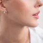 Золоті сережки-пусети Квіточки с01934 Онікс