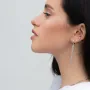 Серебряные серьги Цепочки 122778 Оникс