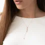 Золоте кольє Зірочки з фіанітами кол01496 Онікс 40