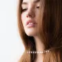 Золотое колье Звездочки кол01250 Оникс 45