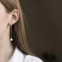 Серебряные серьги с сердечками Love 122295 Оникс