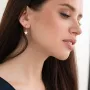 Серебряные серьги - пусеты Звездочки 123023 Оникс