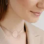 Кольє Великий кругообіг у білому золоті кол01847 Онікс 38