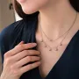 Срібне кольє Шарики 181135 Онікс 43