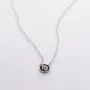 Серебряное колье Знак зодиака Дева 18974діва Оникс 42