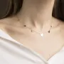 Золоте кольє з сердечками кол.01446 Онікс 40