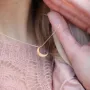 Золоте кольє Місяць кол01535 Онікс