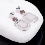 Серебряные серьги с фианитами 121288 Оникс