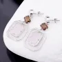 Серебряные серьги с фианитами 121288 Оникс