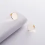 Золоті сережки з фіанітами.