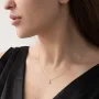 Золота каблучка з фіанітом.