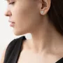 Золоті сережки-гвоздики Конюшина с05354 Онікс