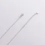 Колье Кружочки в белом золоте кол01827 Оникс 40
