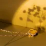 Золоте кольє Конюшина з фіанітами.