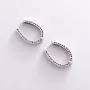 Серебряные серьги 122859 Оникс