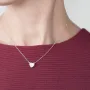 Срібна каблучка Серце 18393 Онікс