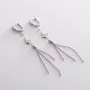 Серебряные серьги с бабочками 122614 Оникс