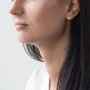 Золотые серьги-пусеты (фианиты) 4 мм с02825 Оникс