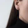 Золоті сережки-пусети.