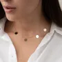Золоте кольє з кружечками кол01438 Онікс 45