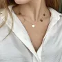 Золоте кольє з кружечками кол01438 Онікс 45