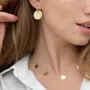 Золоте кольє з кружечками кол01438 Онікс 45