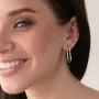 Срібна каблучка з фіанітами 4954 Онікс.