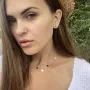 Золоте подвійне кольє кол01391 Онікс 45
