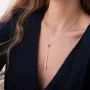 Кольє Хлоя з кулькою в жовтому золоті кол01925 Онікс 45