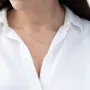 Золота каблучка з фіанітом.