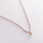 Золоте кольє Серце кол01809 Онікс 45