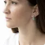 Серебряные серьги 12211 Оникс