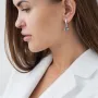 Серебряные серьги Влечение (шт. топаз) 122858 Оникс
