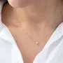 Золота каблучка з фіанітом.