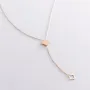 Колье Клевер в желтом золоте кол01905 Оникс 45