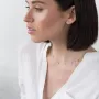 Золота каблучка з фіанітами.