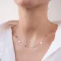 Золотое колье Треугольники кол01456 Оникс 40