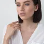Золота каблучка з фіанітами.