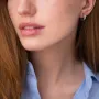 Золоті сережки-пусети Love с07445 Онікс
