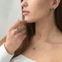 Колье Клевер в желтом золоте (малахит) кол01693 Оникс 40