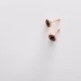 Золоті сережки з фіанітами.